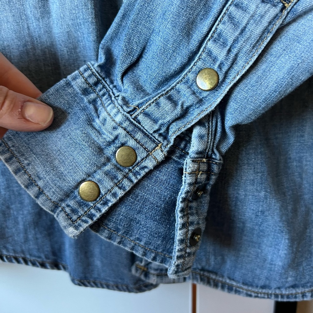 Madewell western denim button down size S - Picture 11 of 15